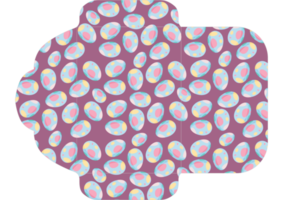 conception d'enveloppe avec motif sur le thème des oeufs de pâques png