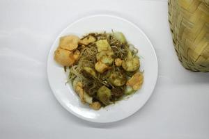 Ketoprak indonesian food for vegetarian from top photo