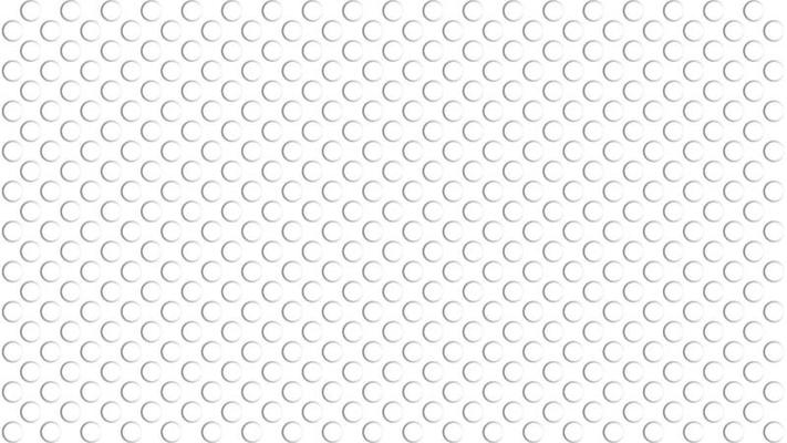 Flat embossed white round texture. Abstract background design template. Realistic rendition. Golf ball seamles pattern.