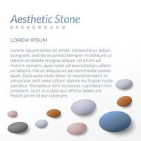 marble stones vector illustration. social media post template. aesthetic background design with blank space. oval shape like an egg. square, white, black, blue gray, beige, brown orange. pastel color.
