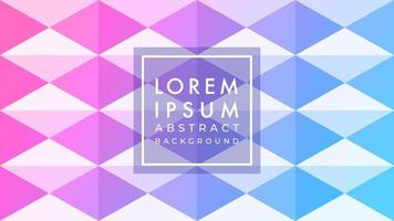 vector illustration of multicolor diamond with triangular shape pattern. pink purple blue soft color gradient. Abstract geometric background design template.