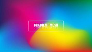 Beautiful blurred gradient mesh background in vibrant rainbow colors. Colorful smooth banner design template. For Web and Mobile Applications, art illustration, business infographic and social media vector