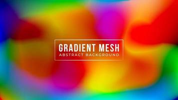 Futuristic abstract blurred gradient mesh background in vibrant rainbow colors. Colorful smooth banner design template. Easy editable soft colored vector illustration in EPS10