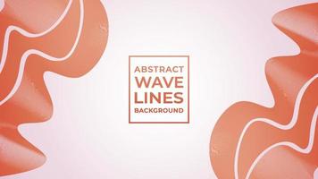Abstract Wave Line Background Design Vector, Red Orange, Blood Orange, Autumn, Summer, Dark Gold vector