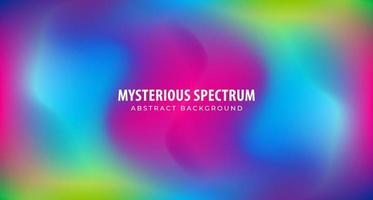 Mysterious Calm Spectrum vector illustration. Blurred multicolour gradient. Abstract Aura background design for wallpaper, backdrop banner, poster, cover, flyer, presentation, advertising etc