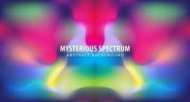 Mysterious Dark Spectrum vector illustration. Blurred multicolour gradient. Abstract background design for wallpaper, backdrop banner, poster, cover, flyer, presentation, advertising etc