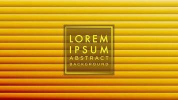 Horizontal stripes pattern vector illustration. Yellow orange gradient color. Convex, embosed texture. Abstract background design template.