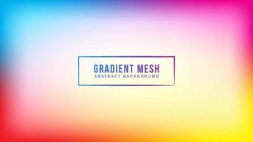 Abstract soft gradient mesh background with blank space. Futuristic blurred multicolor banner design. Smooth rainbow spectrum vector illustration.