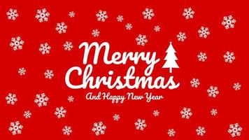 animated video footage of merry christmas and happy new year