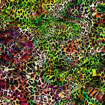 Leopard skin pattern abstract style,Textile and fashion fabric,Vintage style texture,Animal skin background,Leopard designed textile print pattern,Abstract leopard texture design photo