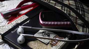 Work Bag And Office Diary On Table in Karachi Pakistan 2022 photo