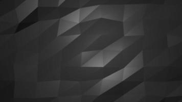 triangles mobiles abstraits noir et blanc futuriste numérique low poly. fond abstrait. vidéo en haute qualité 4k, motion design video