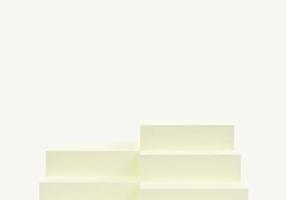 Abstract minimal background. Green steps, stairs on green background. Blank pedestal, empty podium. Architectural element, Isolated object, primitive shape. Product showcase, shop display. photo