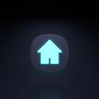 House icon. 3d render illustration. photo