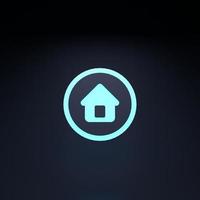 House icon. 3d render illustration. photo