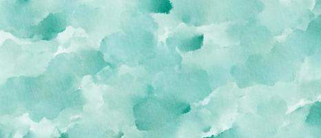 Turquoise Watercolor Paint Stain Background Rectangle, Abstract Paper Texture Color Of The Year 2010 photo