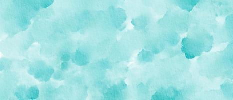 Aqua Sky Watercolor Paint Stain Background Rectangle, Abstract Paper Texture Color Of The Year 2003 photo