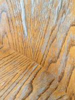 Top view of the wooden pattern on the small table. photo