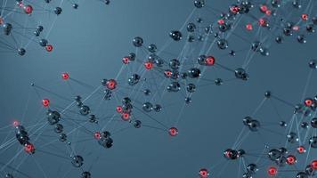 scientific background with molecules or atoms Abstract structure for scientific or medical backgrounds. There is room for text, 3D rendering. photo