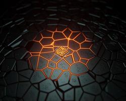 abstract background with hexagons,3d render photo