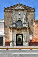 Merida, Mexico - May 24, 2021 -  Montejo House of National heritage of Merida, Yucatan, Mexico. The Montejo house is a building built between 1542 and 1549 by the conquerors of the Yucatan Peninsula. photo