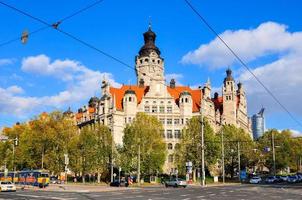 neues rathaus en leipzig, alemania. foto