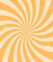 Retro circus background with curved rays. Old paper. Vintage background with grunge texture and shining stars. vector
