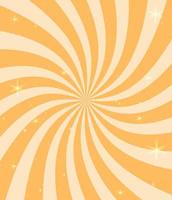 Retro circus background with curved rays. Old paper. Vintage background with grunge texture and shining stars. vector