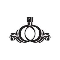 perfume logo.vector illustration symbol design vector