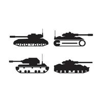 battle tank icon logo vector design template