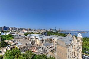 Panoramic view of the skyline of the city of Baku, Azerbaijan. photo