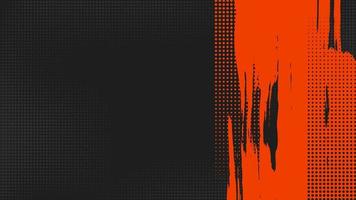 Grunge abstract background with halftone and paint brush effect texture vector