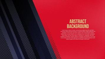 Abstract background vector with halftone pattern, template design banner with sporty shapes and copy space text