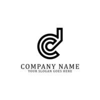 DC logo designs, creative circle logo template vector