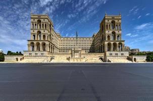 Government House and Council of Ministers of Azerbaijan, located on Freedom Square in Baku, Azerbaijan, 2022 photo