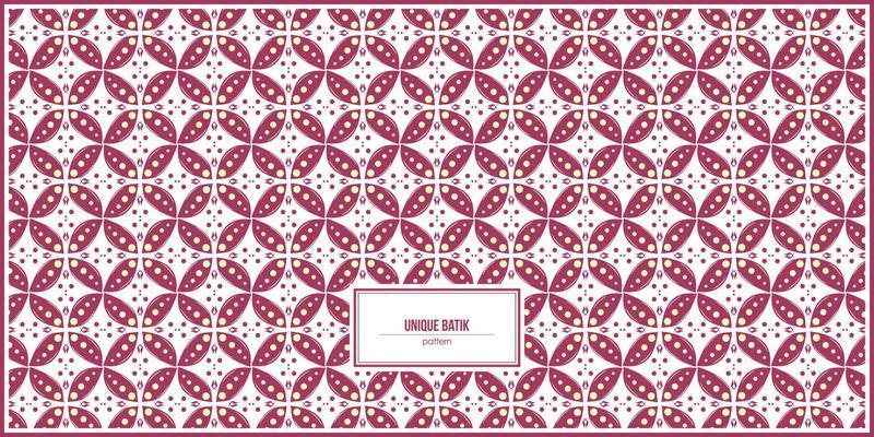 unique batik shape pattern with hand drawn style