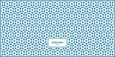 abstract pattern of unique shape of hexagonal vector