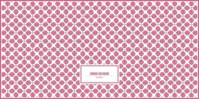 unique and creative hexagonal shape pattern vector