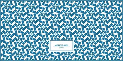 abstract and symmetrical pattern of flowers shape vector