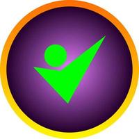 The illustrations and clipart. logo design. check mark button vector
