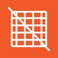 Grid Off Line Color Background Icon vector