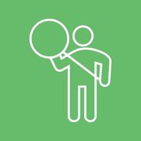 Searching Line Color Background Icon vector