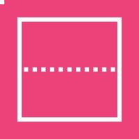 All Border Line Color Background Icon vector