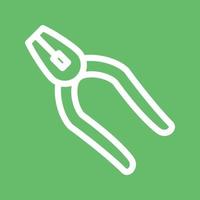 Pliers I Line Color Background Icon vector