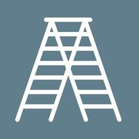 Ladder Line Color Background Icon vector