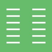 Columns Line Color Background Icon vector