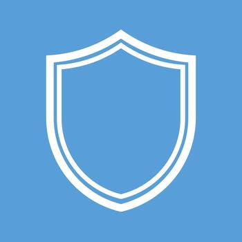 Shield I Line Color Background Icon vector