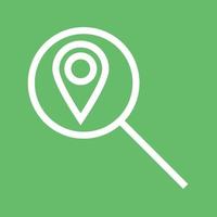 Find Location Line Color Background Icon vector