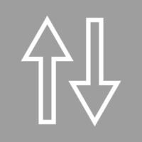 Two Way Road Line Color Background Icon vector