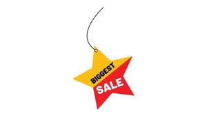 Biggest sale star label vector